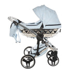 Trio Diamond Heart Collection V3 3 in 1 Ecopelle Blue/Silver Telaio Silver
