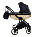 Trio Antes Baby Bubble Black/Gold Nav. Satin Telaio Black