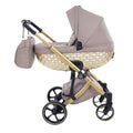 Antes Baby 2 in 1 Bubble Dark Beige/Gold Nav. Satin Telaio Gold