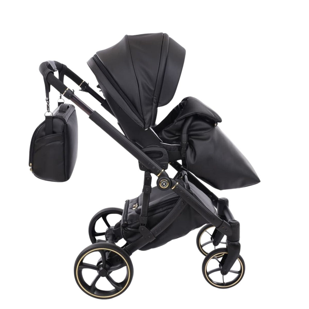 Trio Antes Baby Bubble Black/Gold Nav. Satin Telaio Black