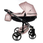 Diamond Fluo 3 in 1 Pelle Rosa Navicella Nera Telaio Cromato