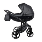 Diamond Fluo 3 in 1 Pelle Grigio Navicella Nera Telaio Titanio