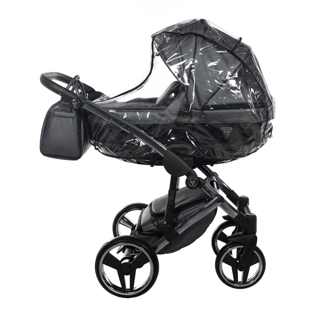 Diamond Fluo 3 in 1 Pelle Grigio Navicella Nera Telaio Titanio