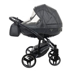 Diamond Fluo 3 in 1 Pelle Grigio Navicella Nera Telaio Titanio