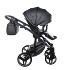 Diamond Fluo 3 in 1 Pelle Grigio Navicella Nera Telaio Titanio