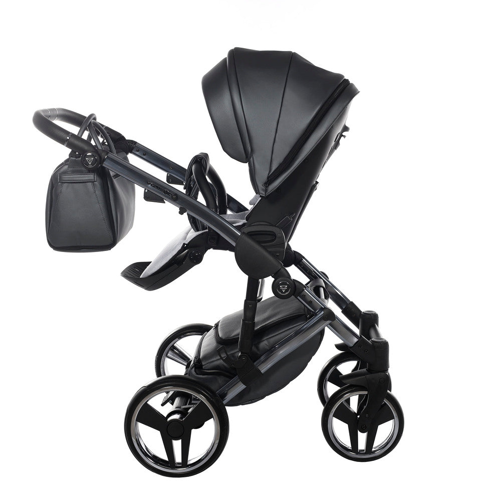 Diamond Fluo 3 in 1 Pelle Grigio Navicella Nera Telaio Titanio