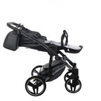 Diamond Fluo 3 in 1 Pelle Grigio Navicella Nera Telaio Titanio