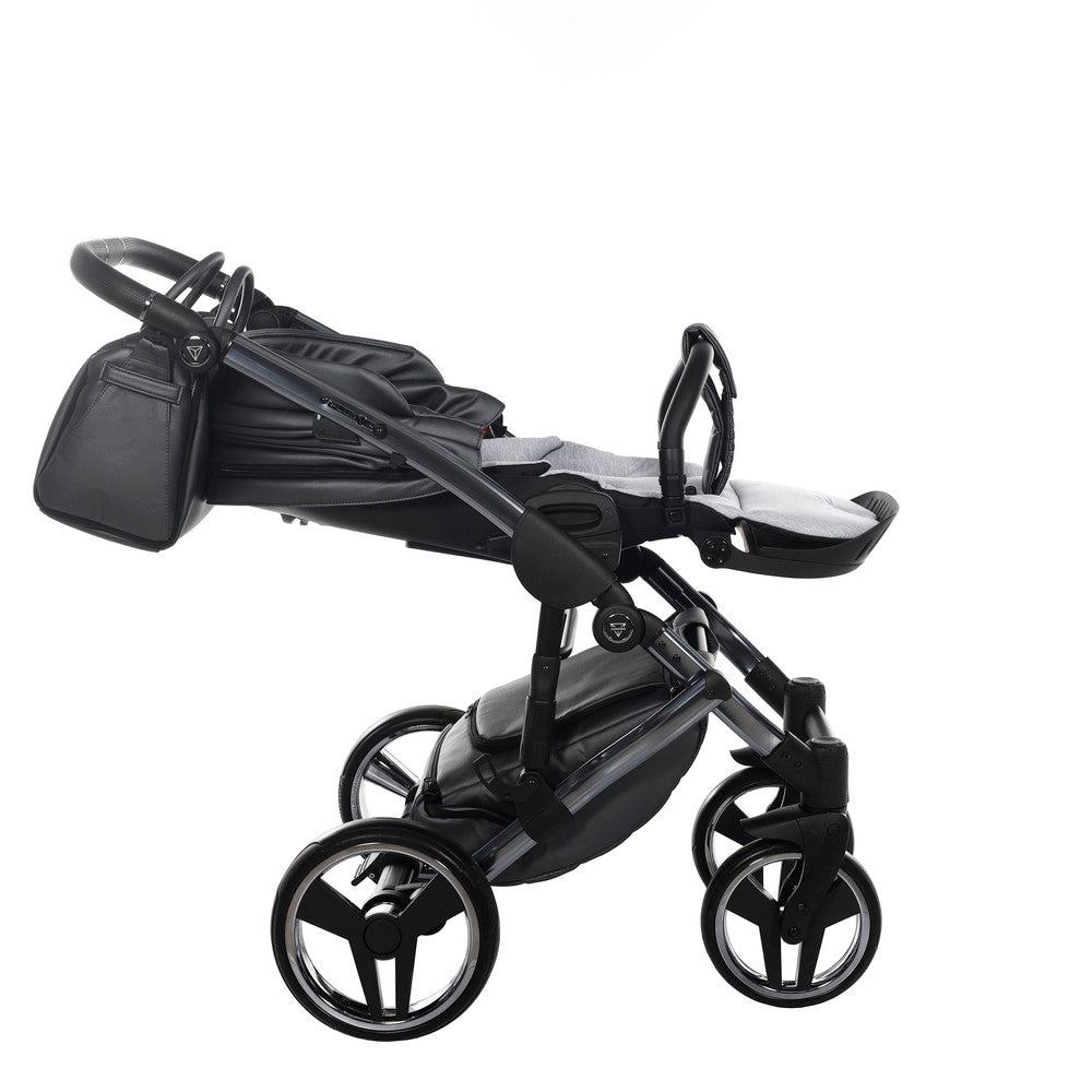 Diamond Fluo V3 2 in 1 Pelle Grigio Navicella Nera Telaio Titanio