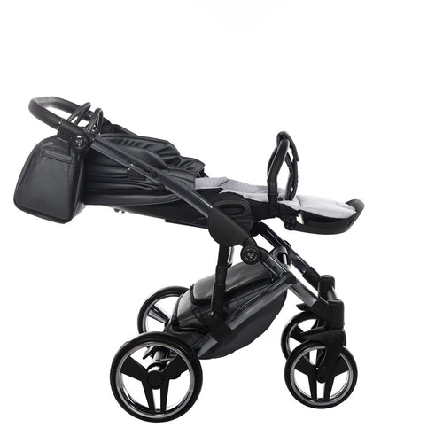 Diamond Fluo V3 2 in 1 Pelle Grigio Navicella Nera Telaio Titanio
