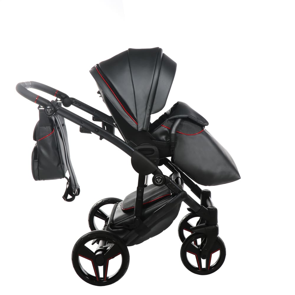 S-CLASS 2 in 1 Nero Telaio e dettagli Nero/Rosso