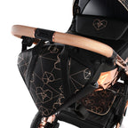Junama Diamond Heart Collection V3 2 in 1 Ecopelle Black/Rosegold Telaio Rosegold