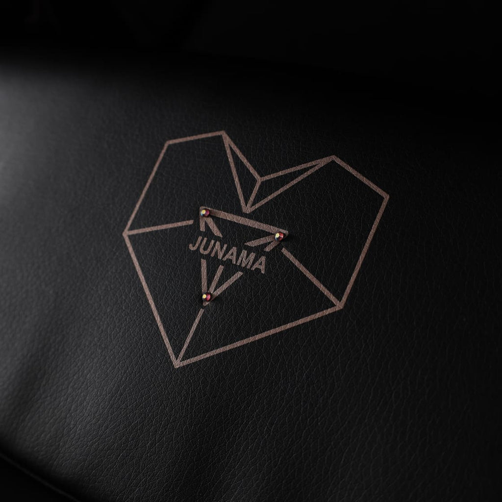 Junama Diamond Heart Collection V3 2 in 1 Ecopelle Black/Rosegold Telaio Rosegold
