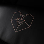Junama Diamond Heart Collection V3 2 in 1 Ecopelle Black/Rosegold Telaio Rosegold