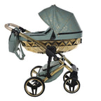 Junama Diamond Heart Collection V3 2 in 1 Ecopelle Khaki/Gold Telaio Oro Giallo