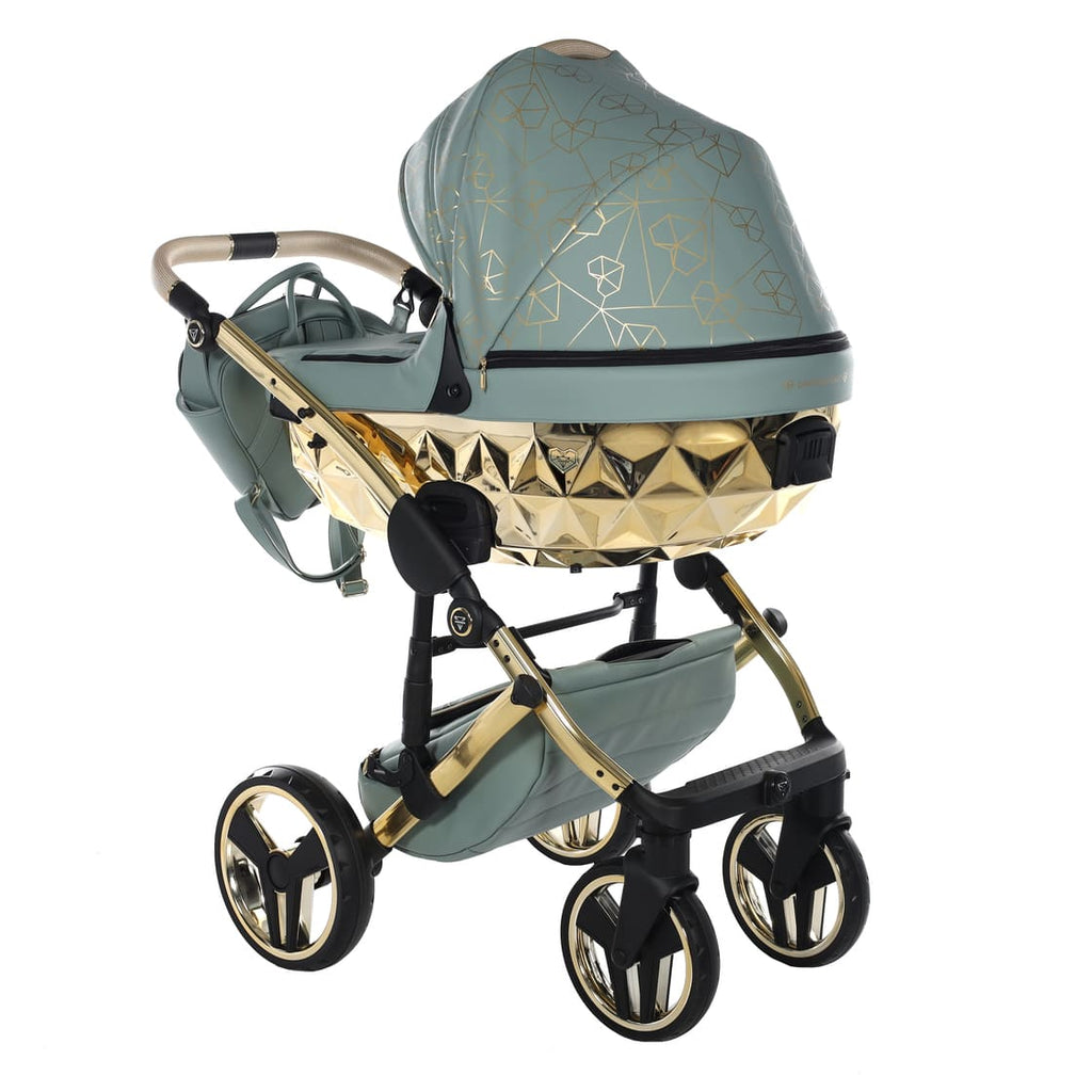 Junama Diamond Heart Collection V3 2 in 1 Ecopelle Khaki/Gold Telaio Oro Giallo
