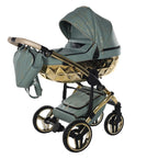 Junama Diamond Heart Collection V3 2 in 1 Ecopelle Khaki/Gold Telaio Oro Giallo