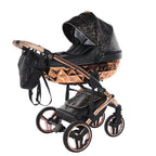 Junama Diamond Heart Collection V3 2 in 1 Ecopelle Black/Rosegold Telaio Rosegold