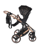 Junama Diamond Heart Collection V3 2 in 1 Ecopelle Black/Rosegold Telaio Rosegold