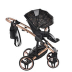 Junama Diamond Heart Collection V3 2 in 1 Ecopelle Black/Rosegold Telaio Rosegold