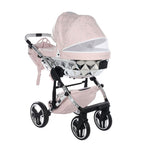 Trio Diamond Heart Collection V3 3 in 1 Ecopelle Rosa/Silver Telaio Silver