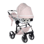 Trio Diamond Heart Collection V3 3 in 1 Ecopelle Rosa/Silver Telaio Silver