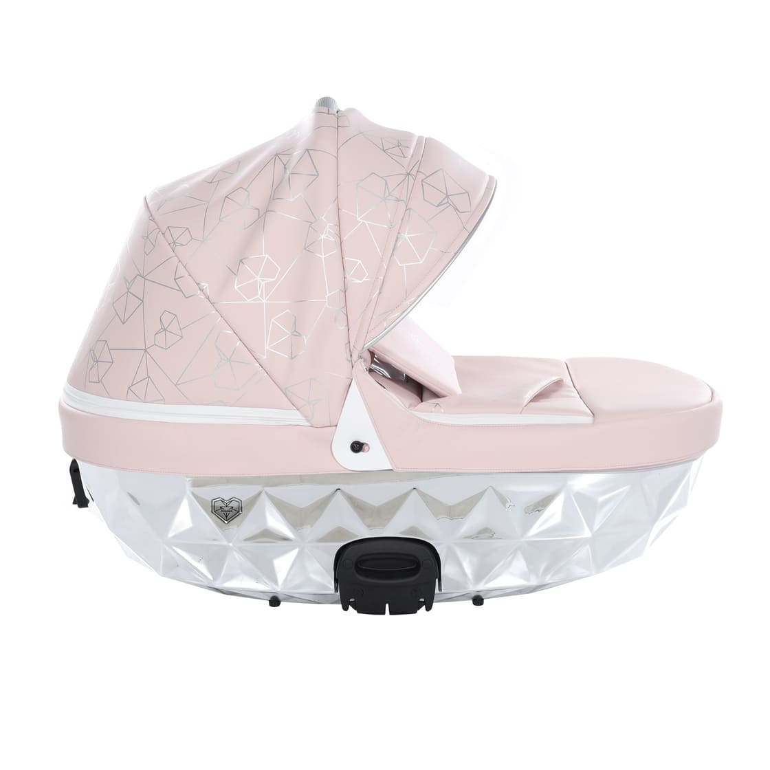 Trio Diamond Heart Collection V3 3 in 1 Ecopelle Rosa/Silver Telaio Silver