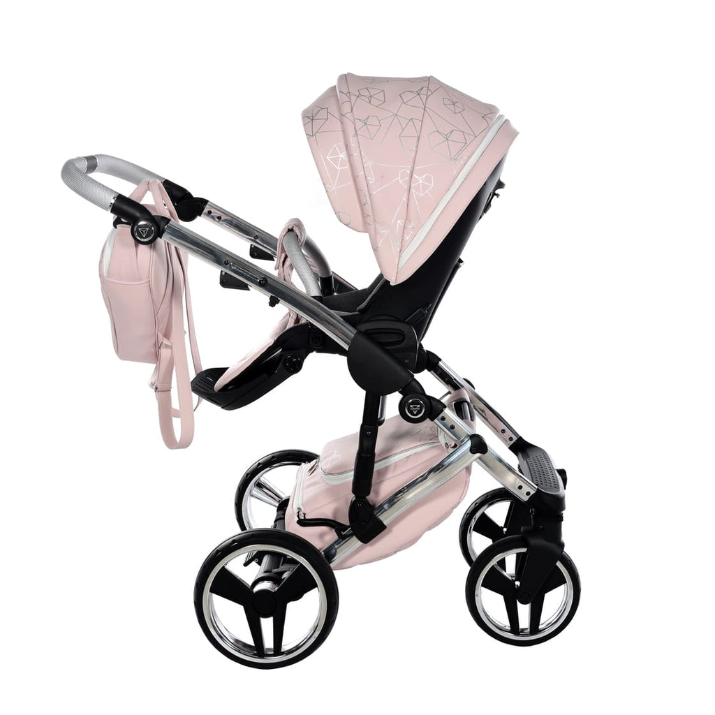 Trio Diamond Heart Collection V3 3 in 1 Ecopelle Rosa/Silver Telaio Silver