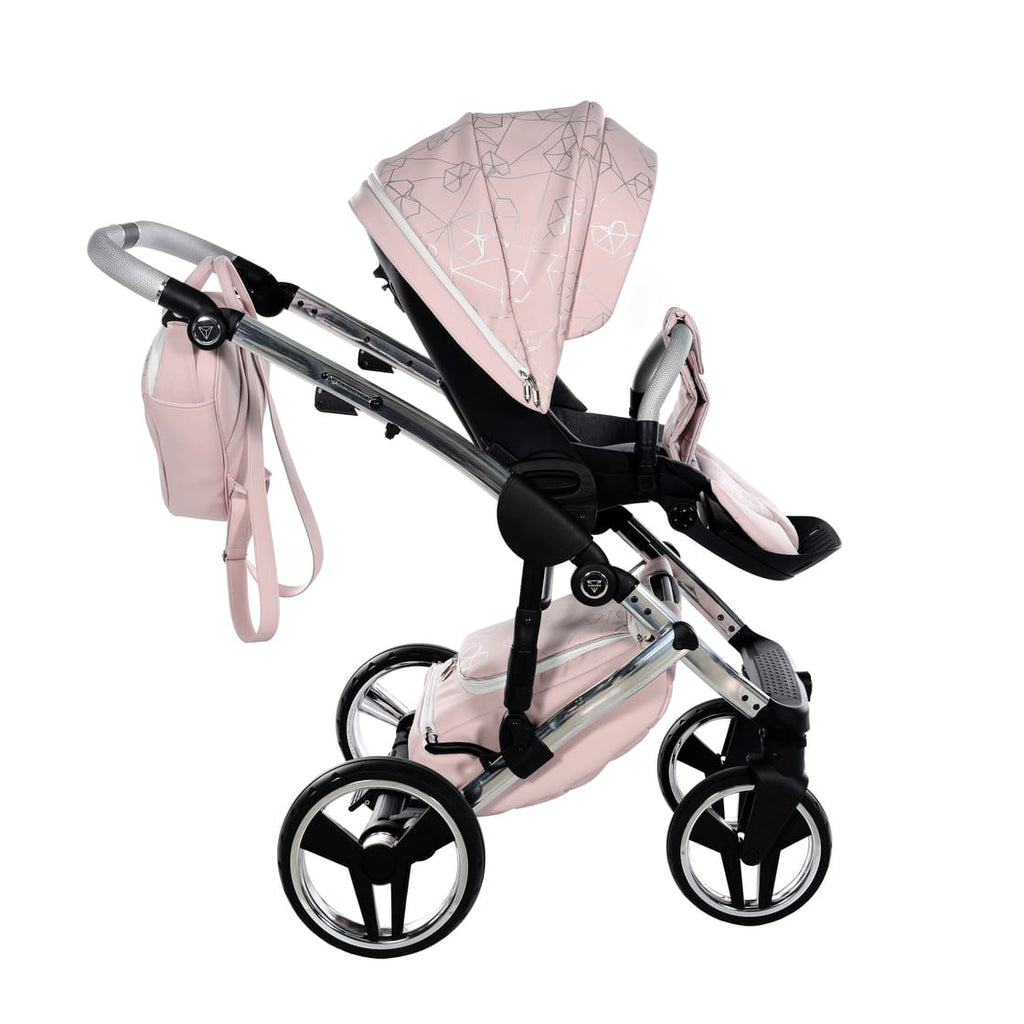 Trio Diamond Heart Collection V3 3 in 1 Ecopelle Rosa/Silver Telaio Silver