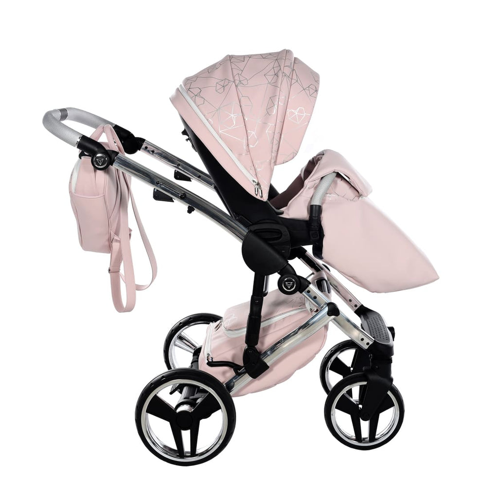 Trio Diamond Heart Collection V3 3 in 1 Ecopelle Rosa/Silver Telaio Silver