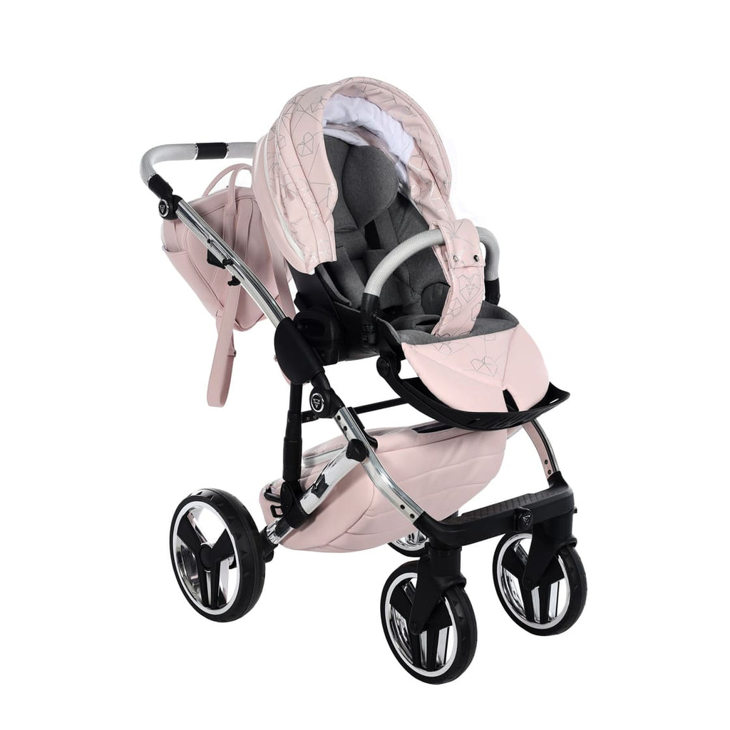 Trio Diamond Heart Collection V3 3 in 1 Ecopelle Rosa/Silver Telaio Silver