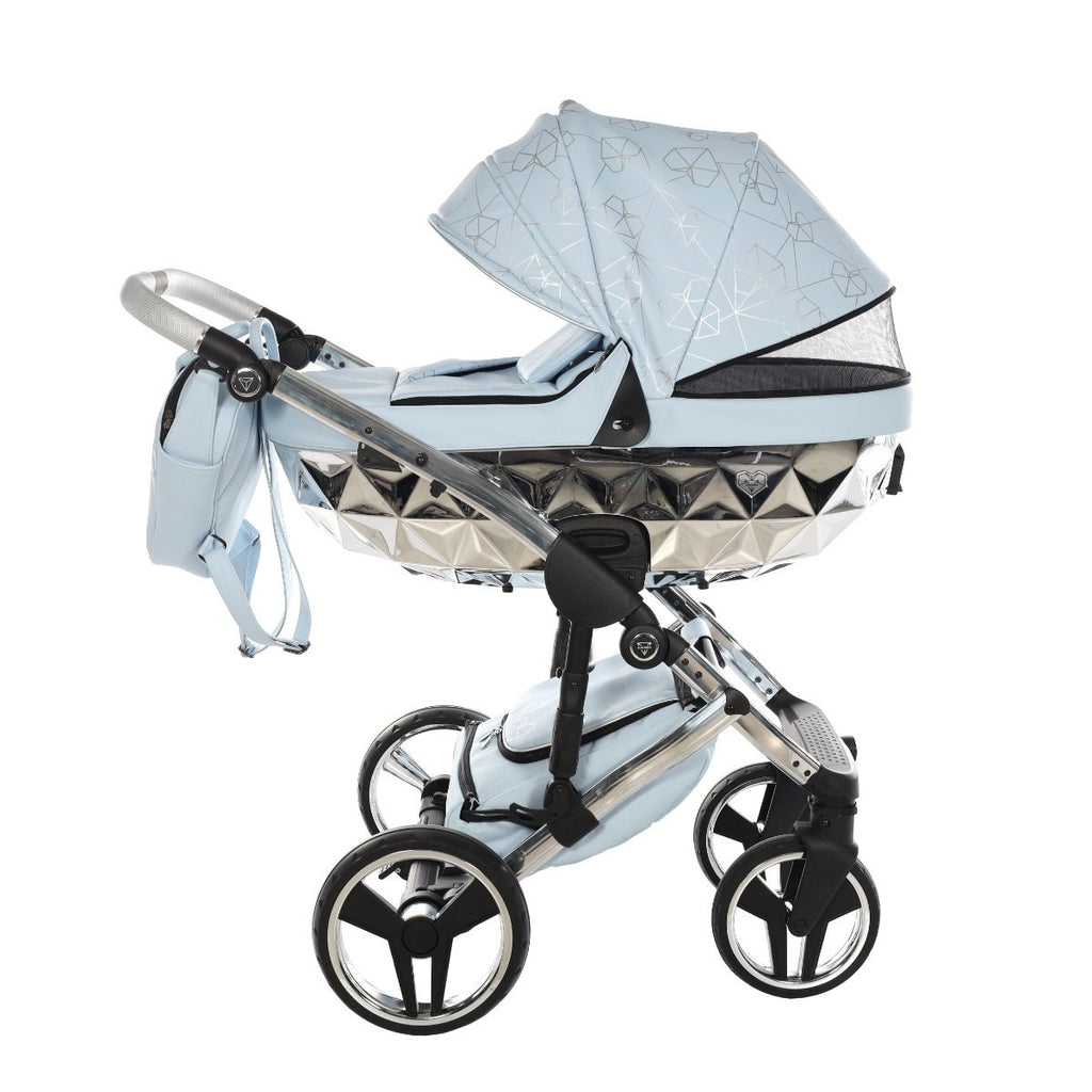 Trio Diamond Heart Collection V3 3 in 1 Ecopelle Blue/Silver Telaio Silver