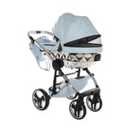 Trio Diamond Heart Collection V3 3 in 1 Ecopelle Blue/Silver Telaio Silver