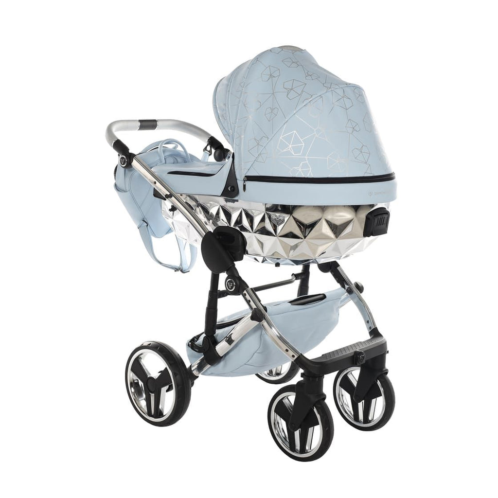 Trio Diamond Heart Collection V3 3 in 1 Ecopelle Blue/Silver Telaio Silver
