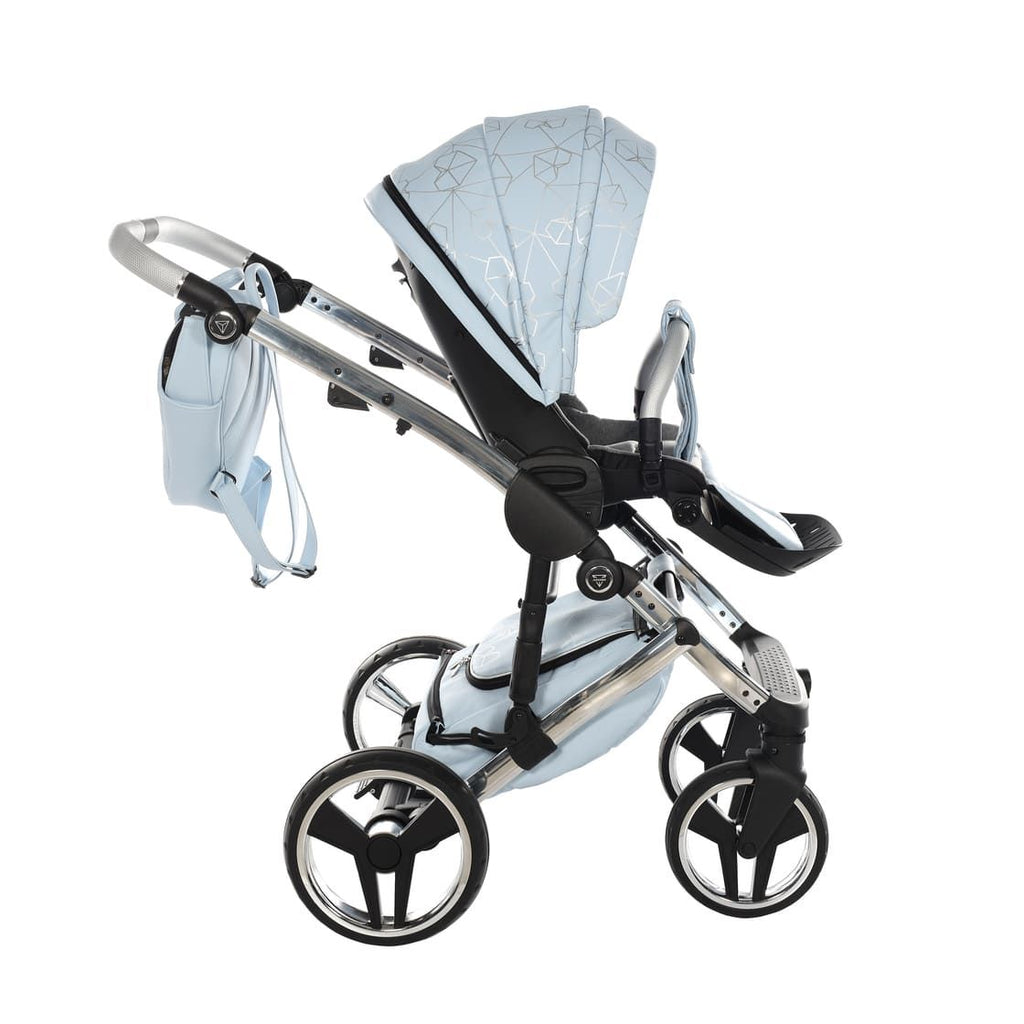 Trio Diamond Heart Collection V3 3 in 1 Ecopelle Blue/Silver Telaio Silver