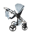 Trio Diamond Heart Collection V3 3 in 1 Ecopelle Blue/Silver Telaio Silver