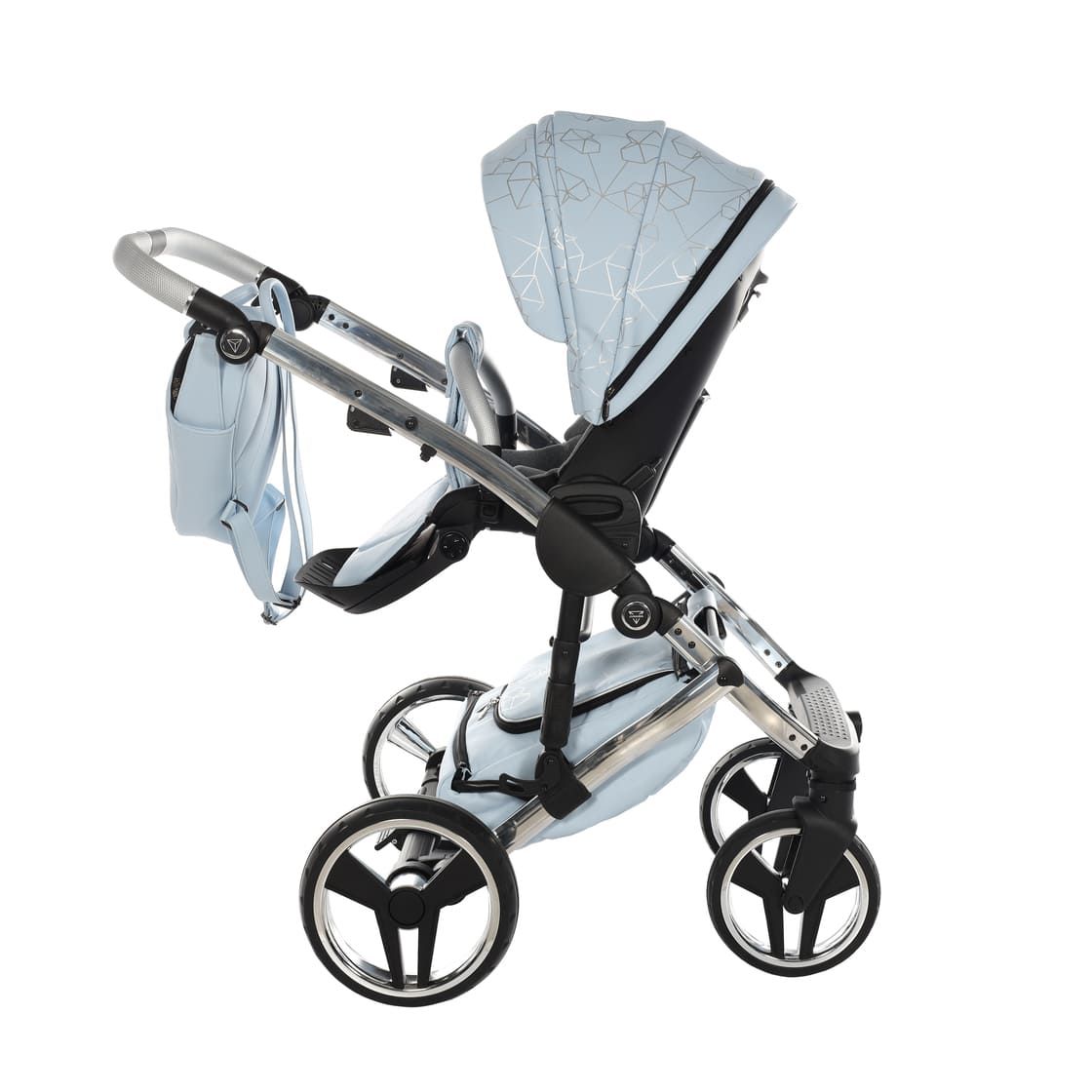 Trio Diamond Heart Collection V3 3 in 1 Ecopelle Blue/Silver Telaio Silver