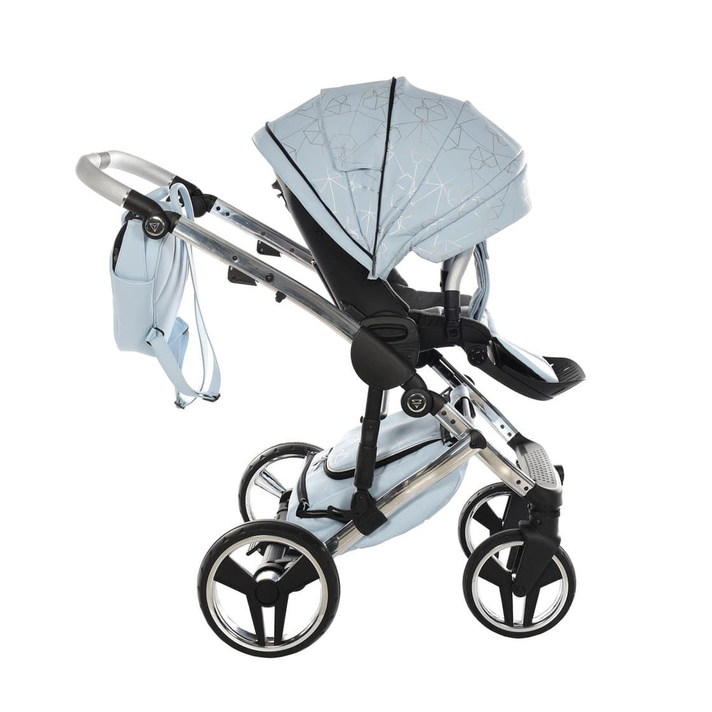Trio Diamond Heart Collection V3 3 in 1 Ecopelle Blue/Silver Telaio Silver