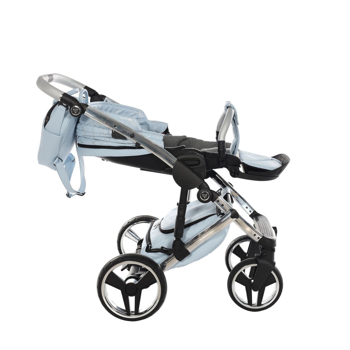 Trio Diamond Heart Collection V3 3 in 1 Ecopelle Blue/Silver Telaio Silver