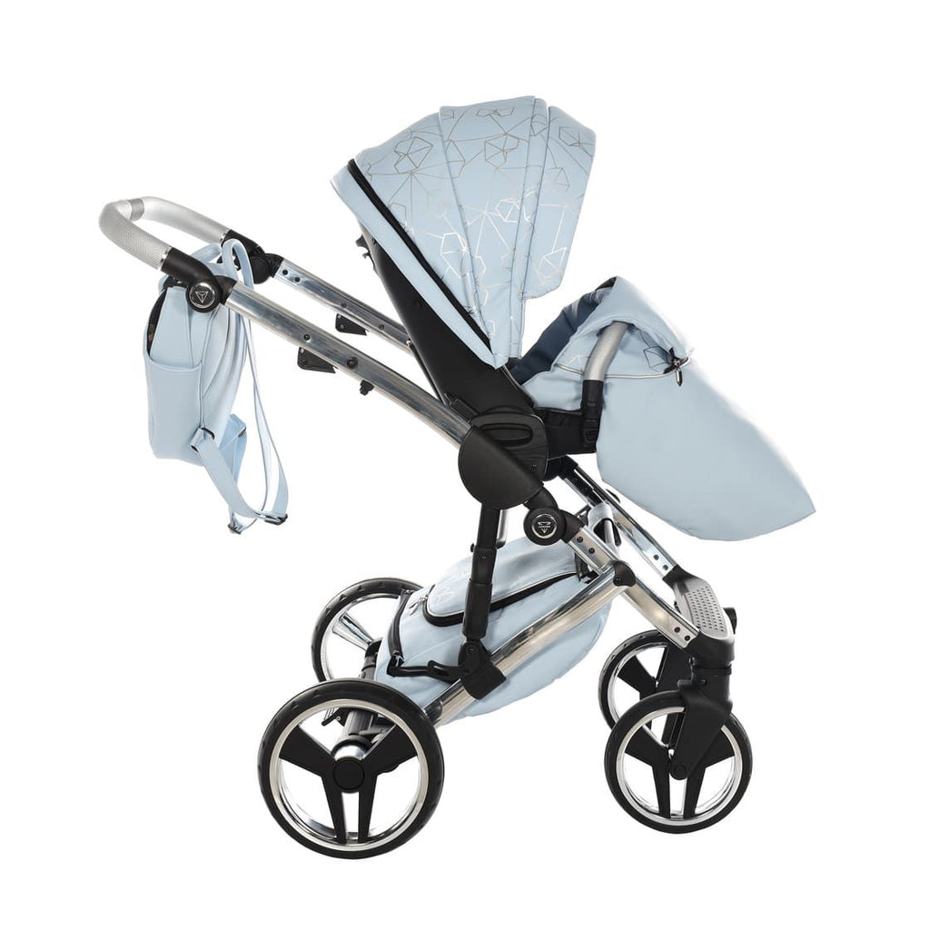 Trio Diamond Heart Collection V3 3 in 1 Ecopelle Blue/Silver Telaio Silver