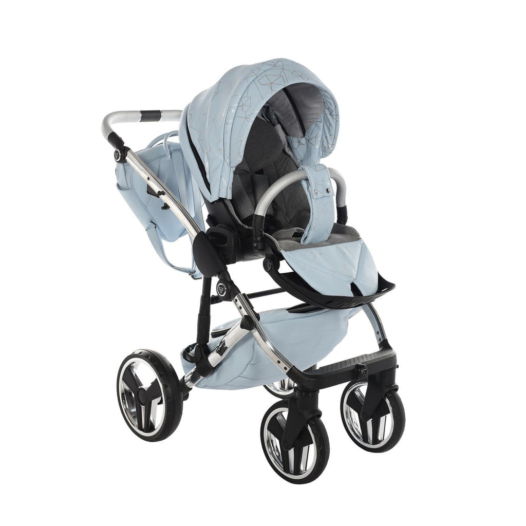 Trio Diamond Heart Collection V3 3 in 1 Ecopelle Blue/Silver Telaio Silver