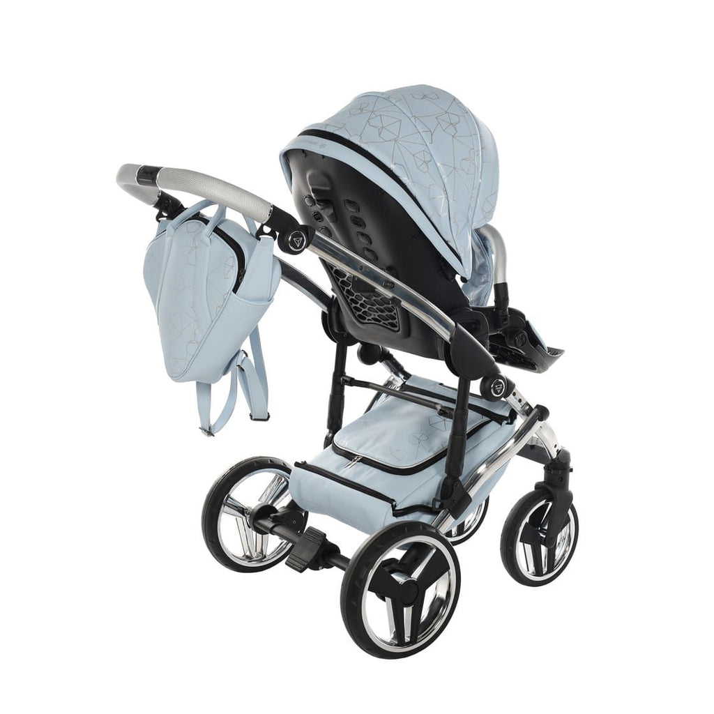Trio Diamond Heart Collection V3 3 in 1 Ecopelle Blue/Silver Telaio Silver
