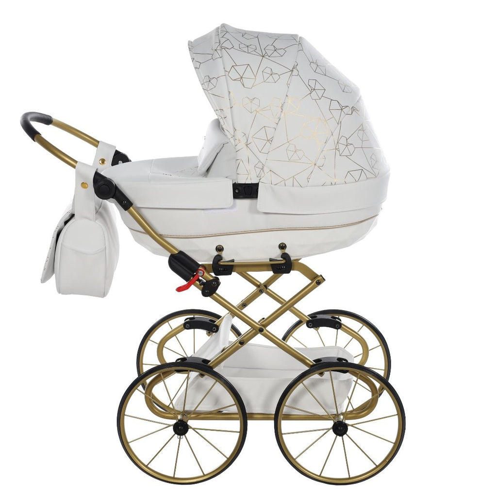 Junama Heart Mini Classic Bianco/Oro Giallo