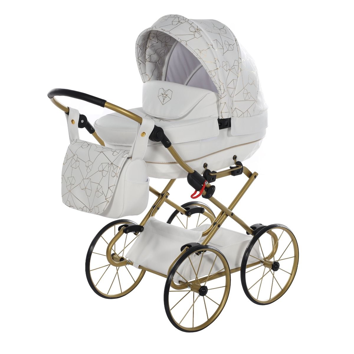 Junama Heart Mini Classic Bianco/Oro Giallo