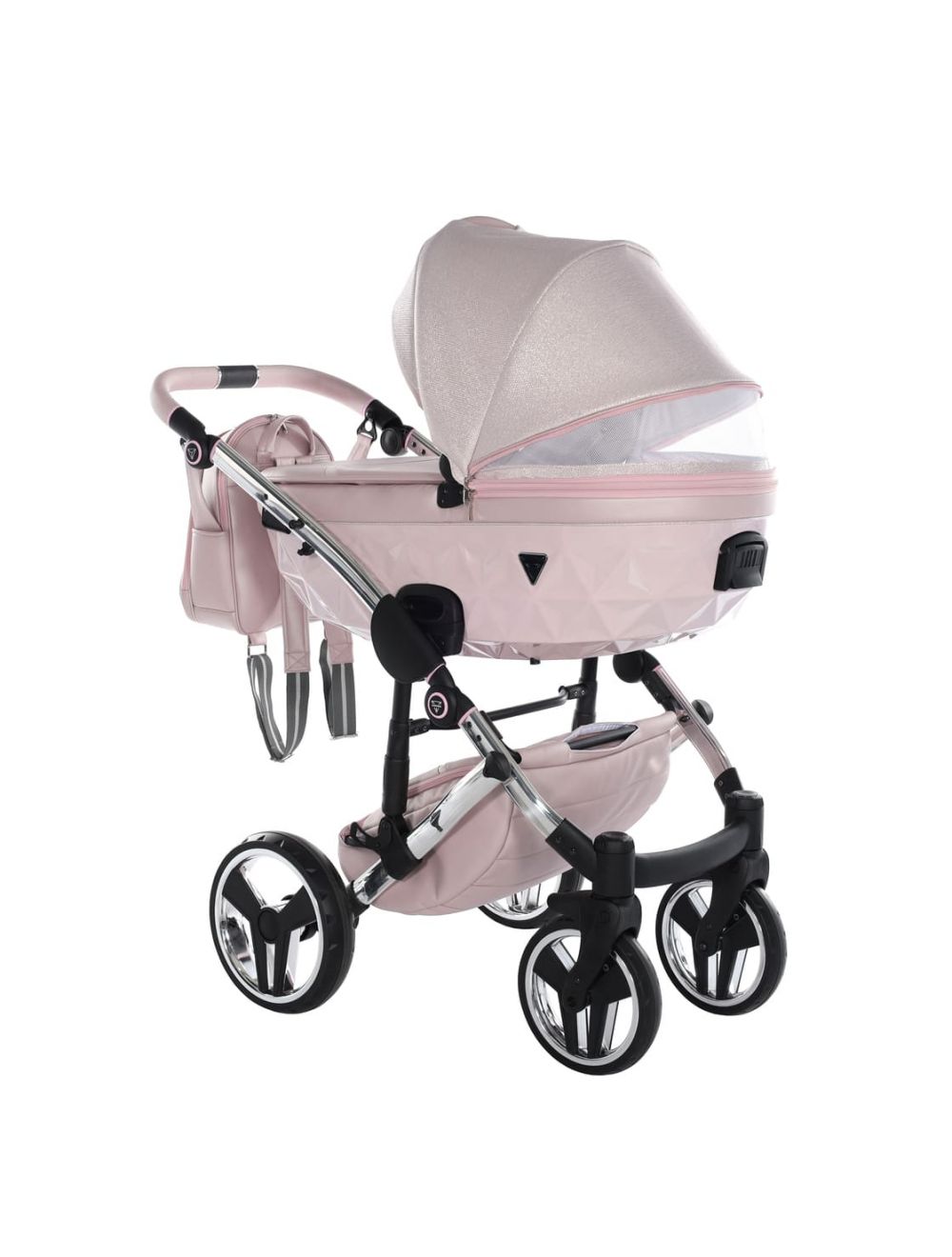 Junama Diamond Dolce V3 2 in 1 Ecopelle Pink Telaio Silver