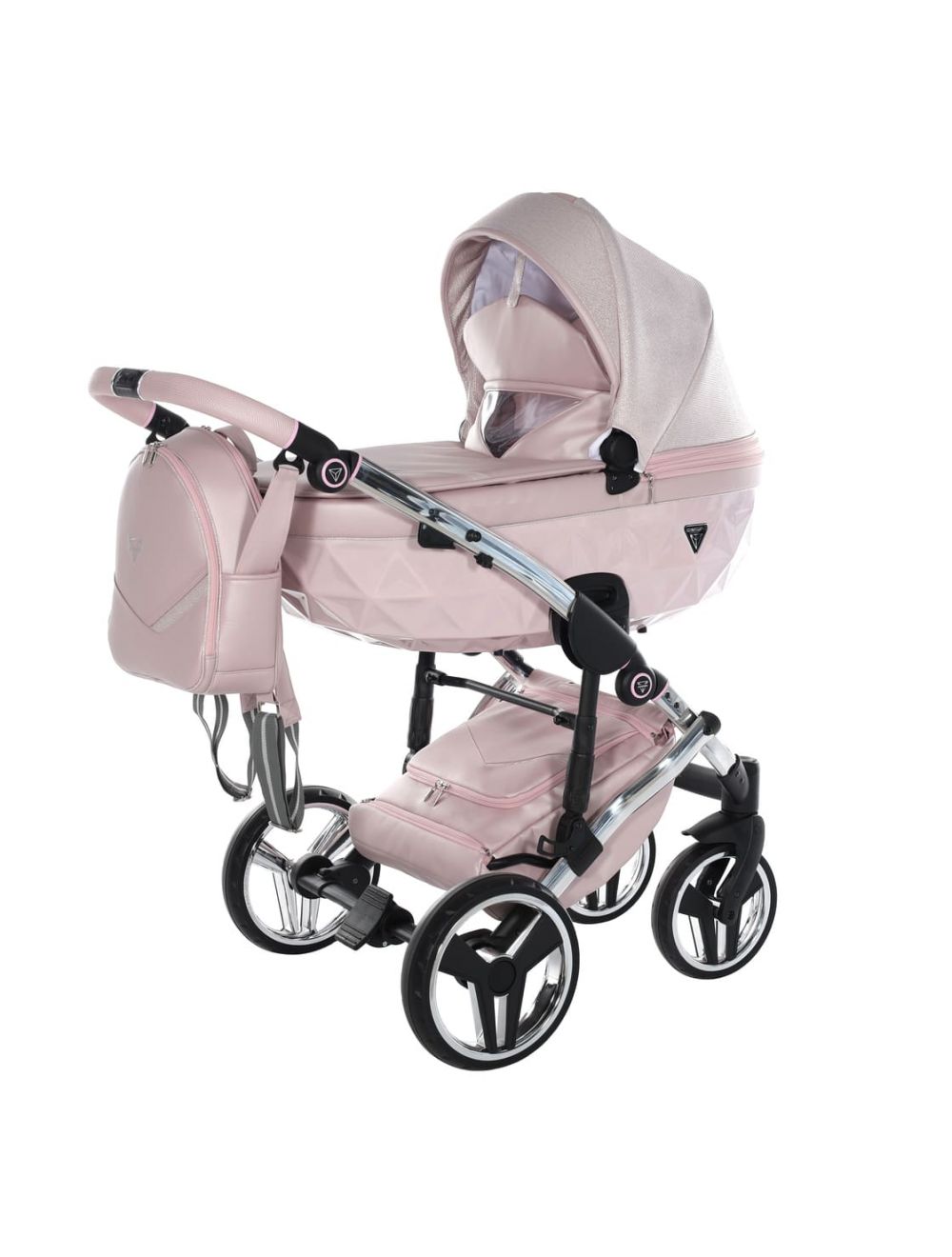 Trio Diamond Dolce V3 3 in 1 Ecopelle Pink Telaio Silver