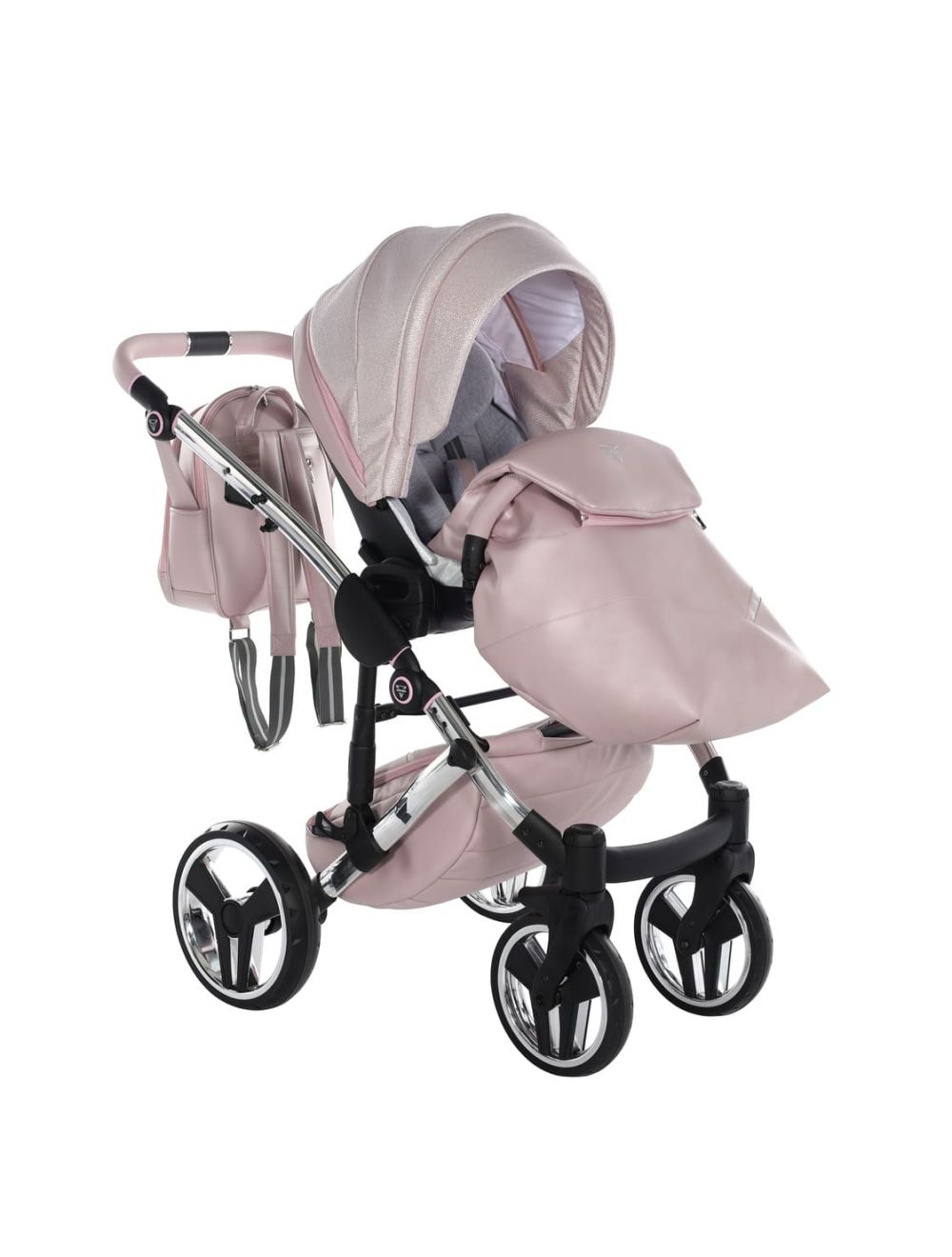 Trio Diamond Dolce V3 3 in 1 Ecopelle Pink Telaio Silver