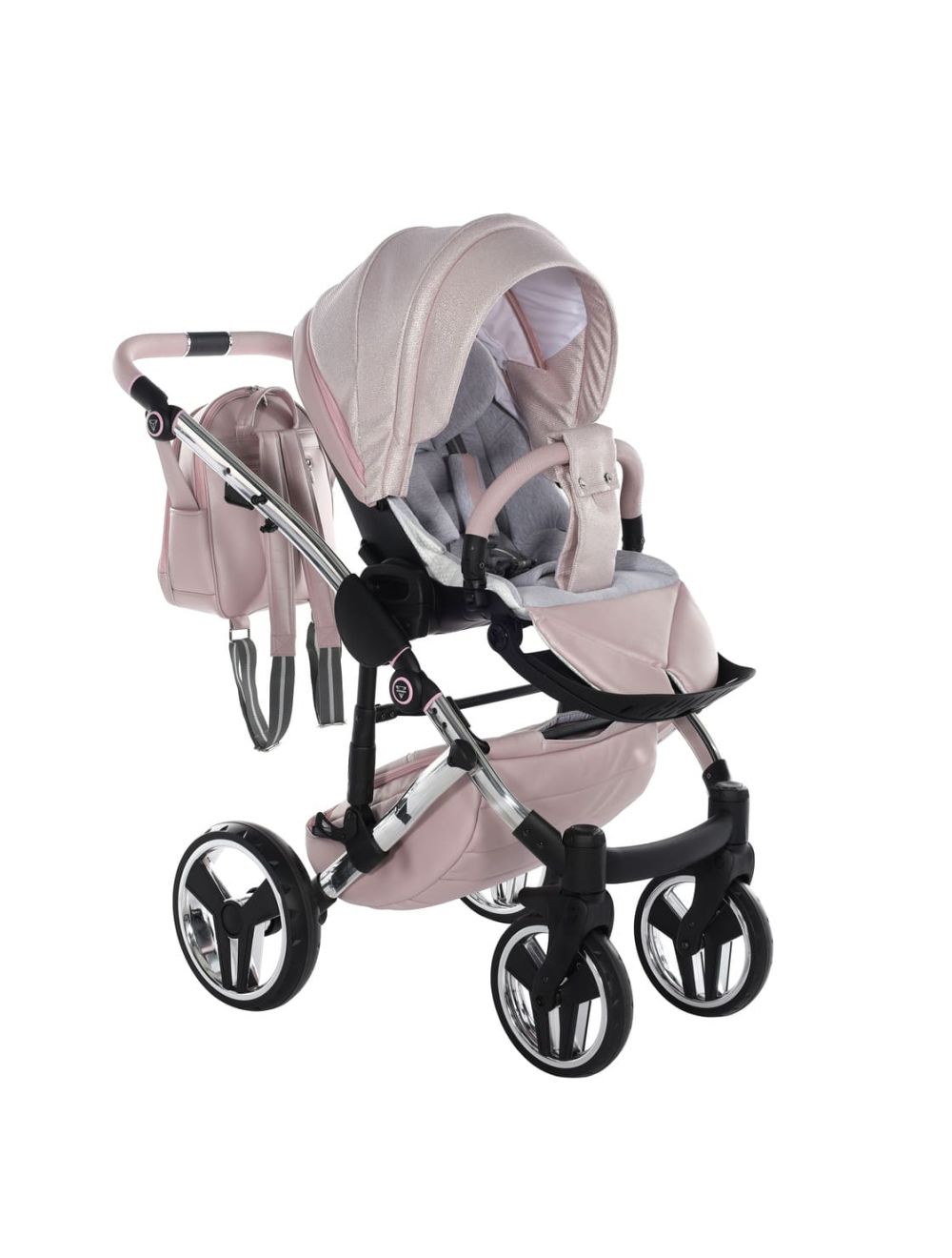 Trio Diamond Dolce V3 3 in 1 Ecopelle Pink Telaio Silver