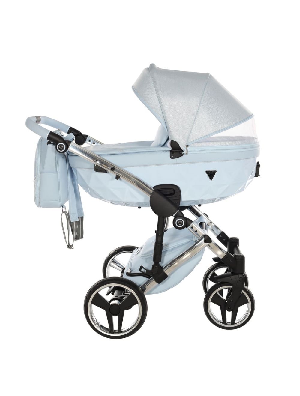 Junama Diamond Dolce V3 2 in 1 Ecopelle Blue Telaio Silver