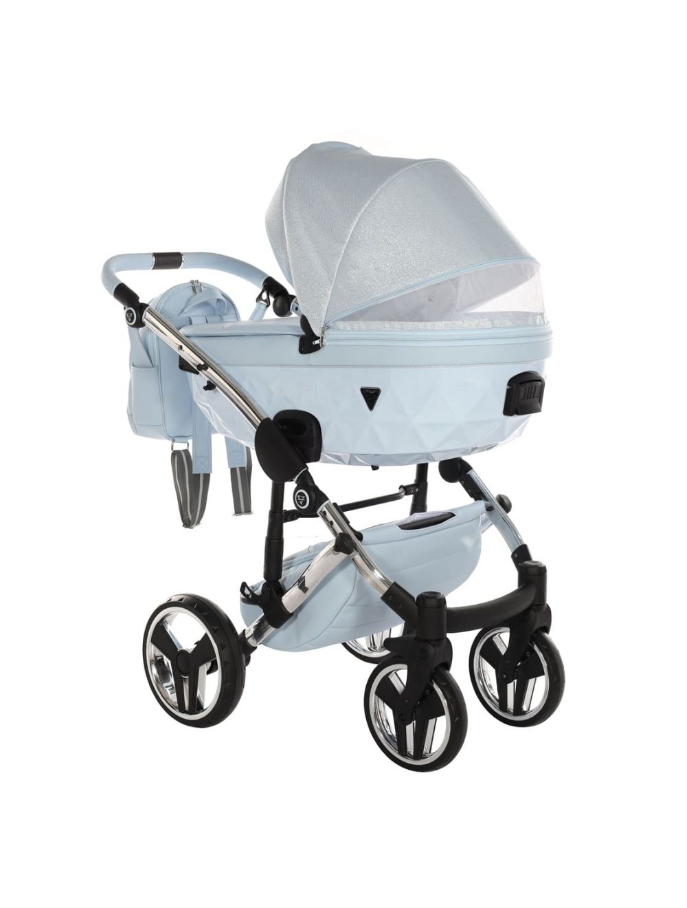 Junama Diamond Dolce V3 2 in 1 Ecopelle Blue Telaio Silver