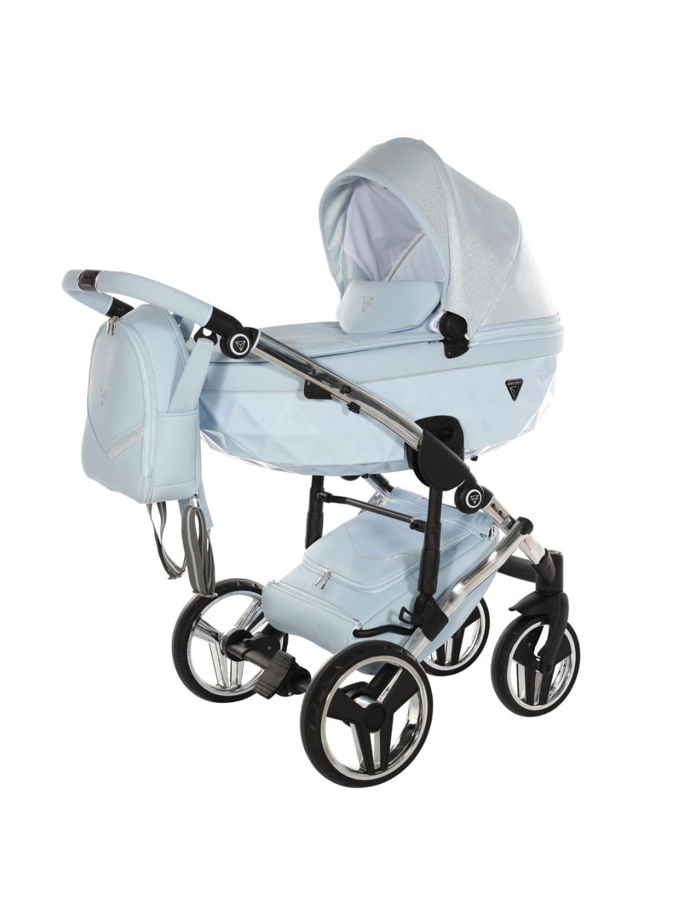 Trio Diamond Dolce V3 3 in 1 Ecopelle Blue Telaio Silver